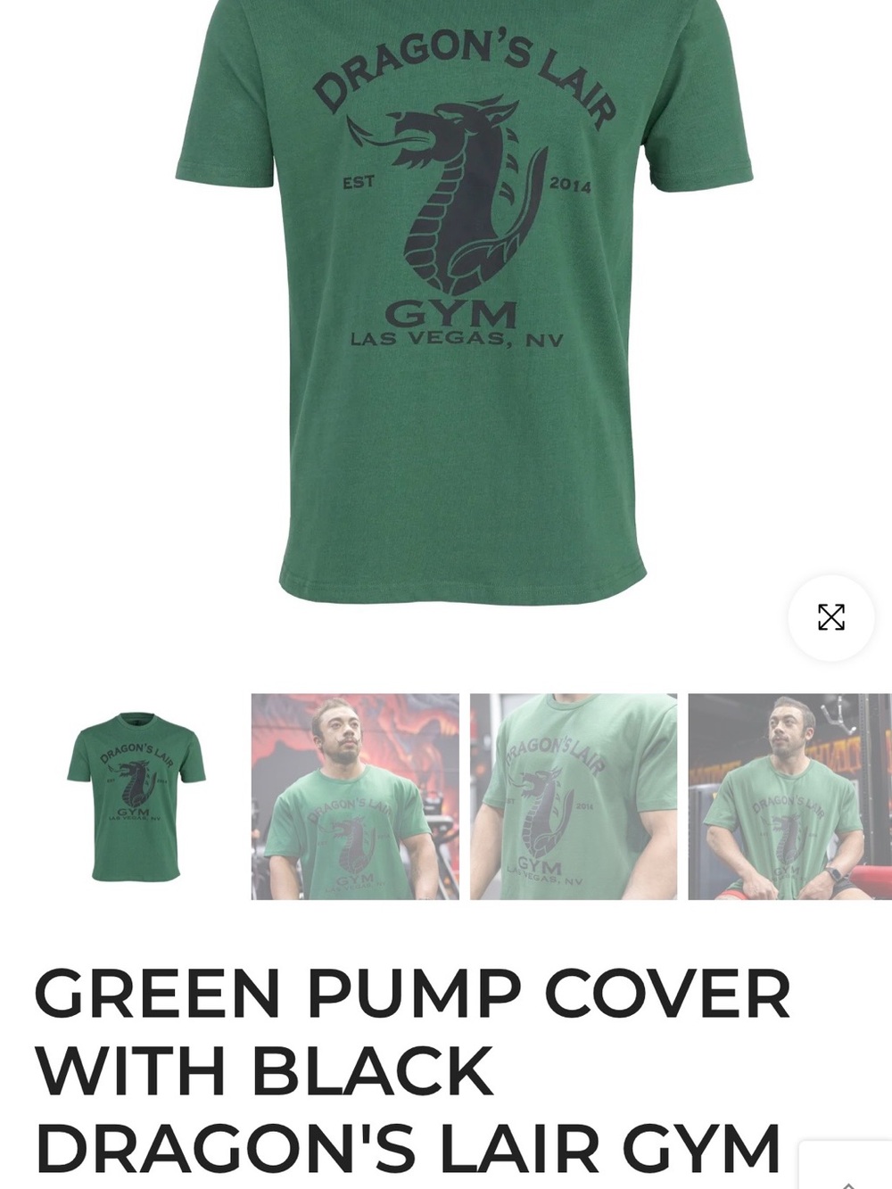 Dragon lair gym Las Vegas Green tee